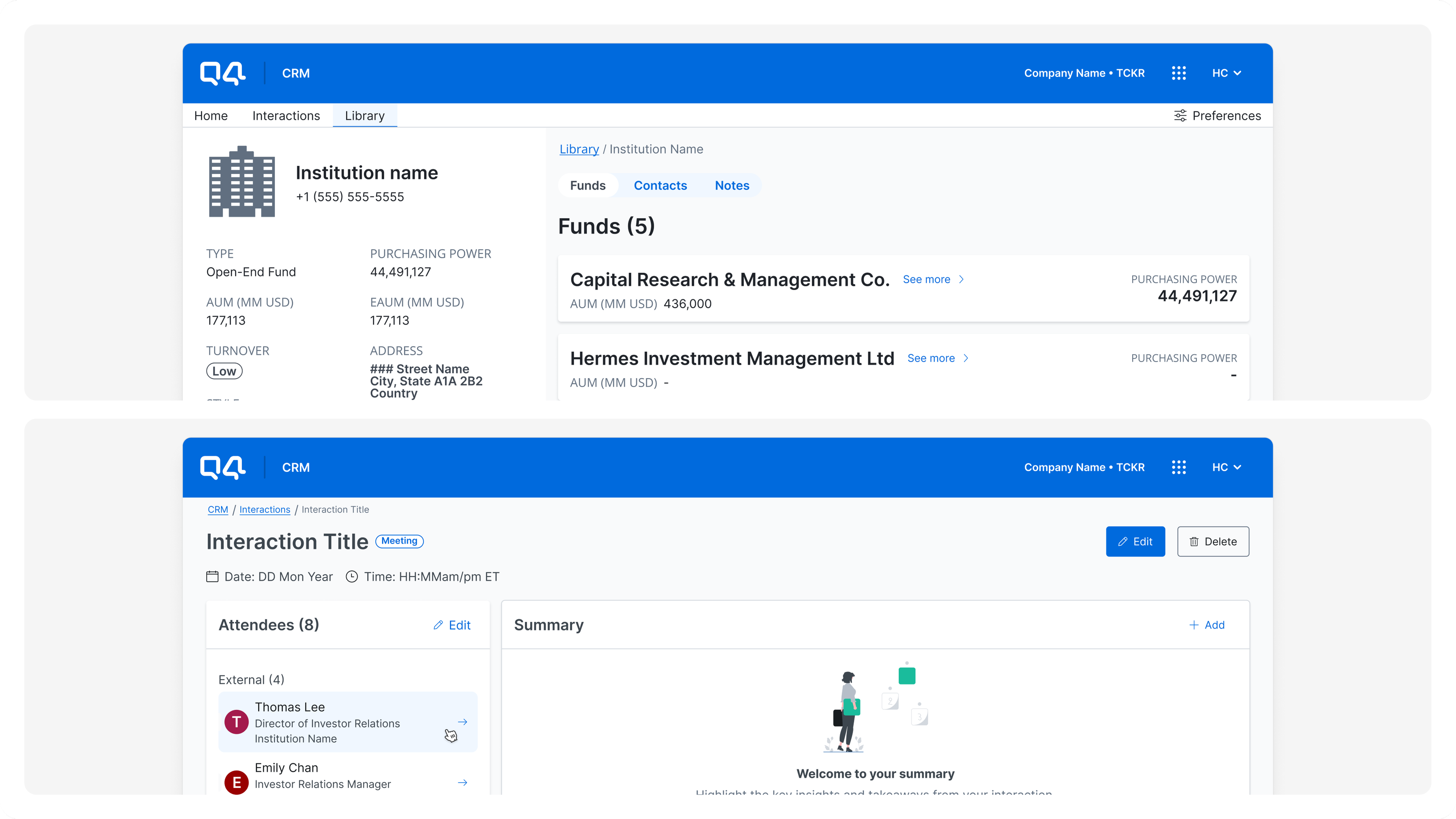 Investor Relationship Management System